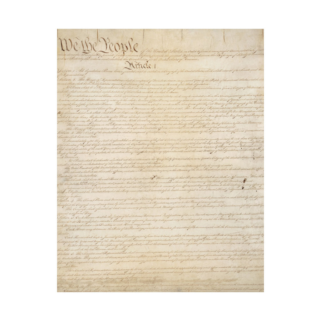 U.S. Constitution Page One Print