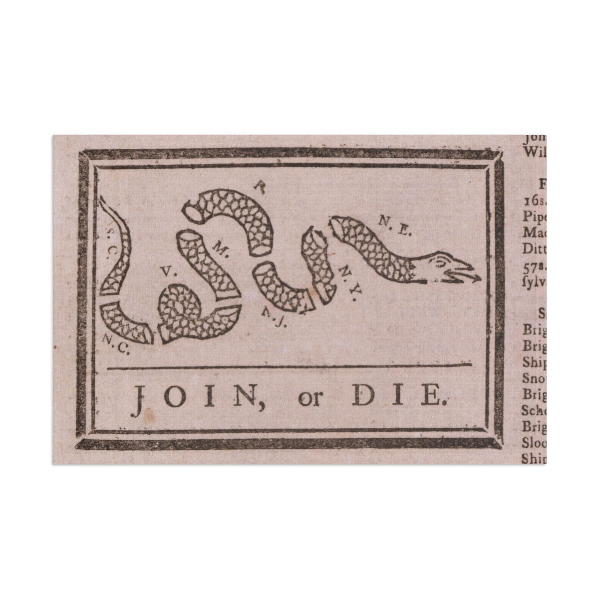 Join or Die Flag