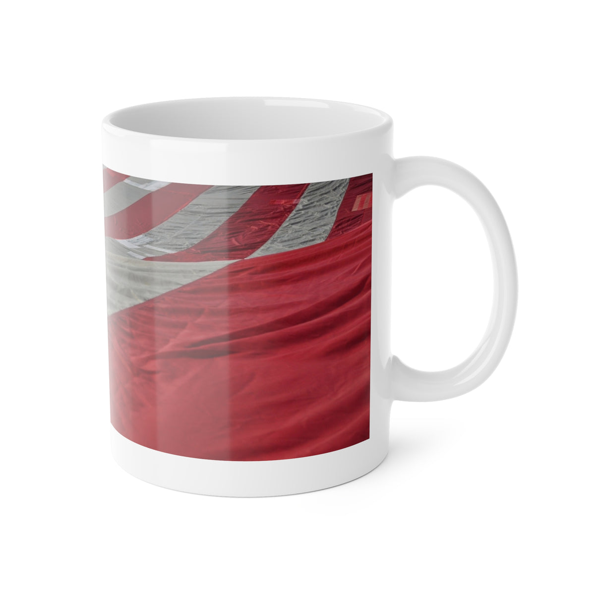 Tattered Restored American Flag Mug