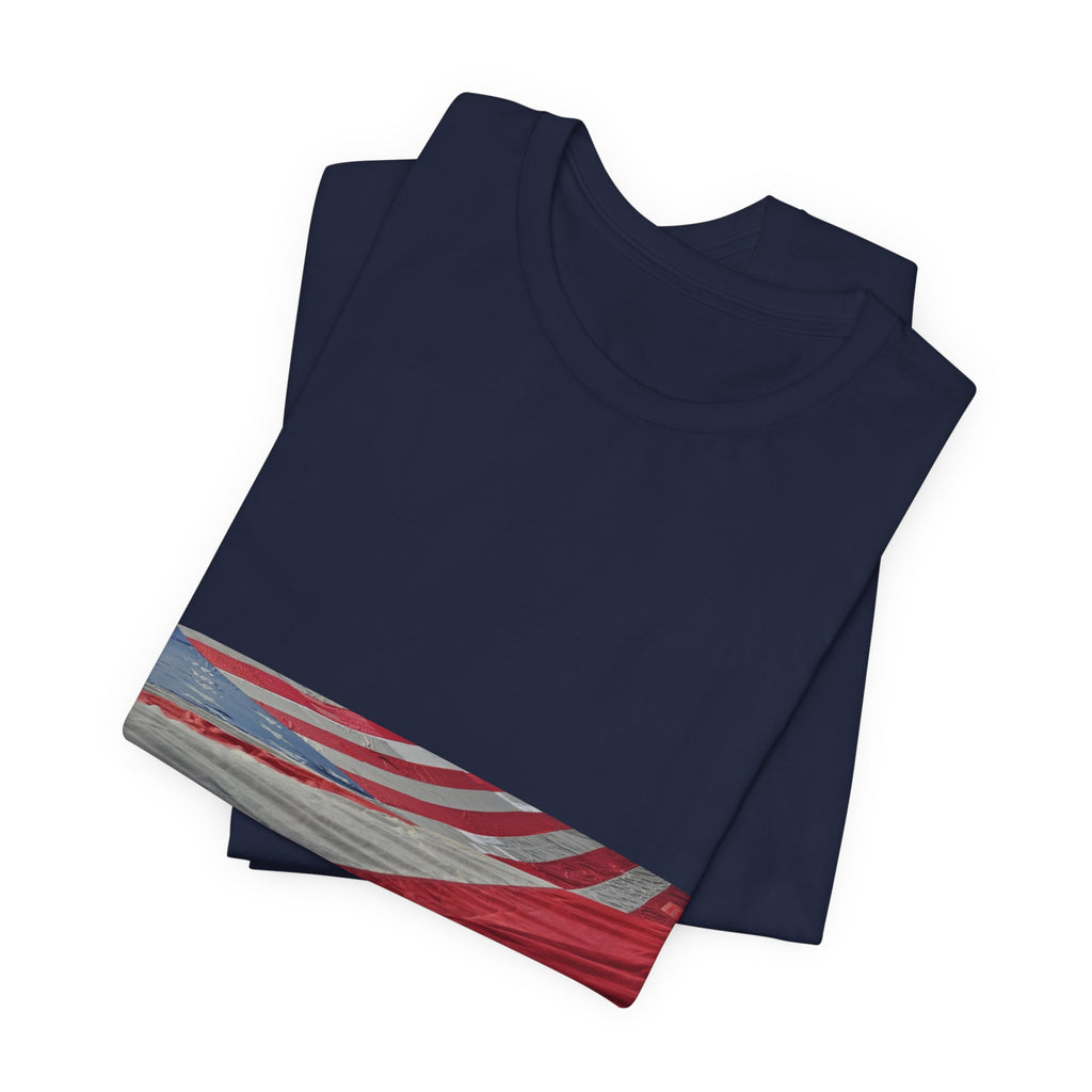 Tattered Restored American Flag Tee