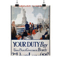 Statue of Liberty 1917 Vintage Poster