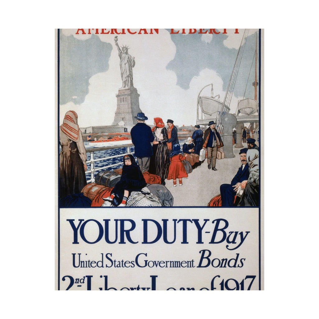 Statue of Liberty 1917 Vintage Poster