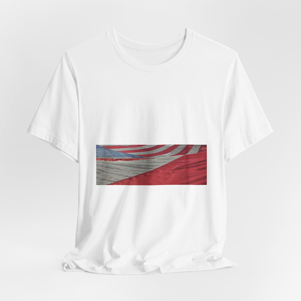 Tattered Restored American Flag Tee