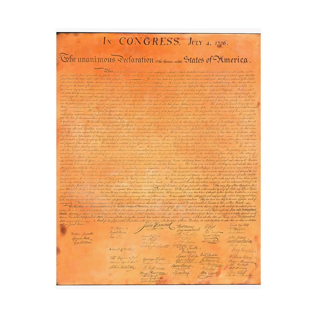 Declaration of Independence 1823 Engraving Print
