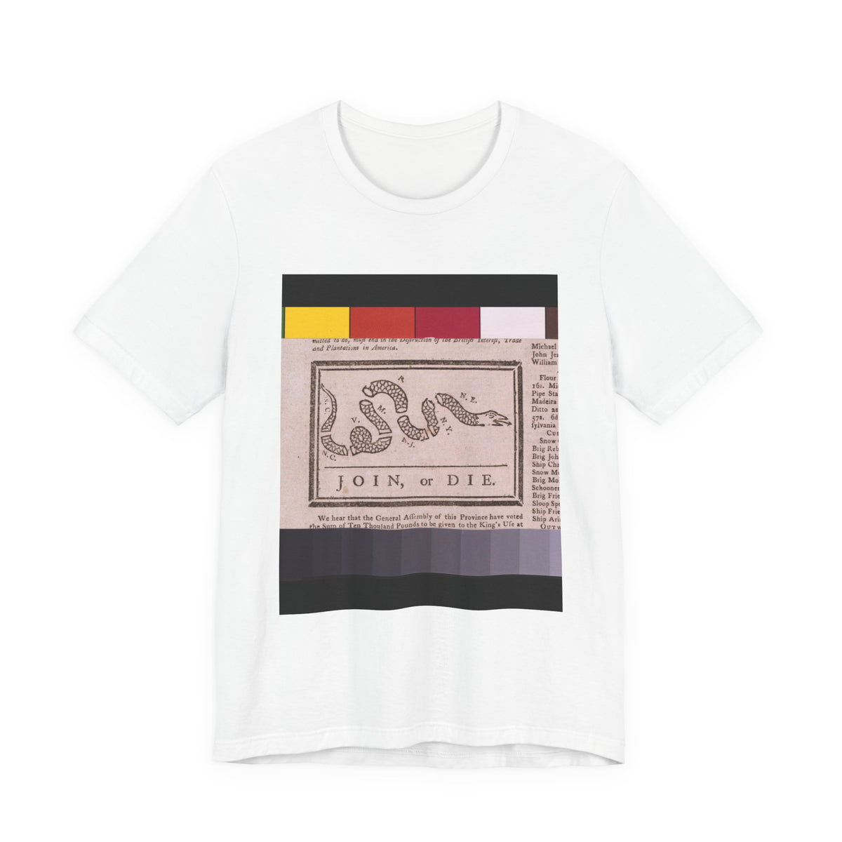 Join or Die Franklin 1754 Tee