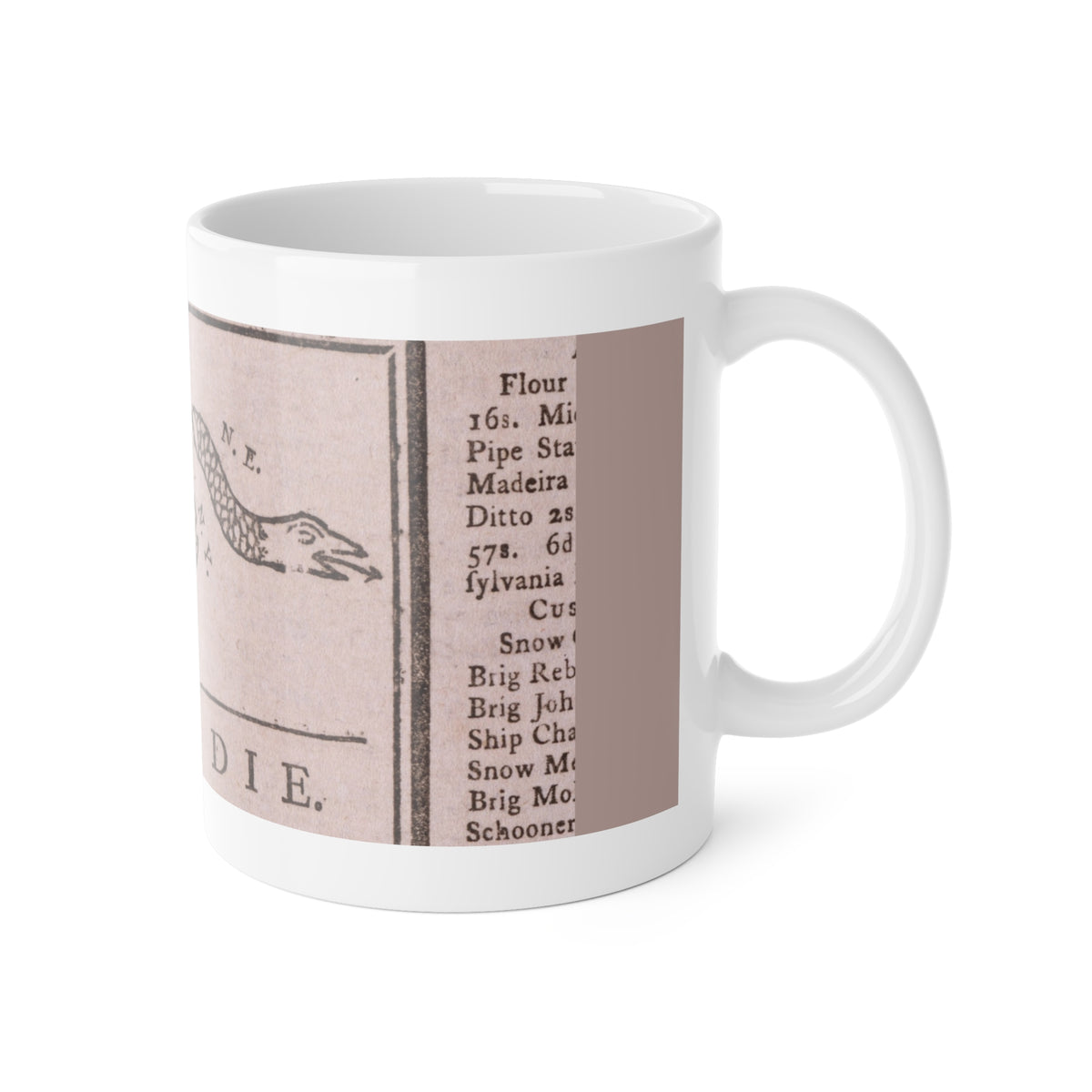 Join or Die Franklin 1754 Mug
