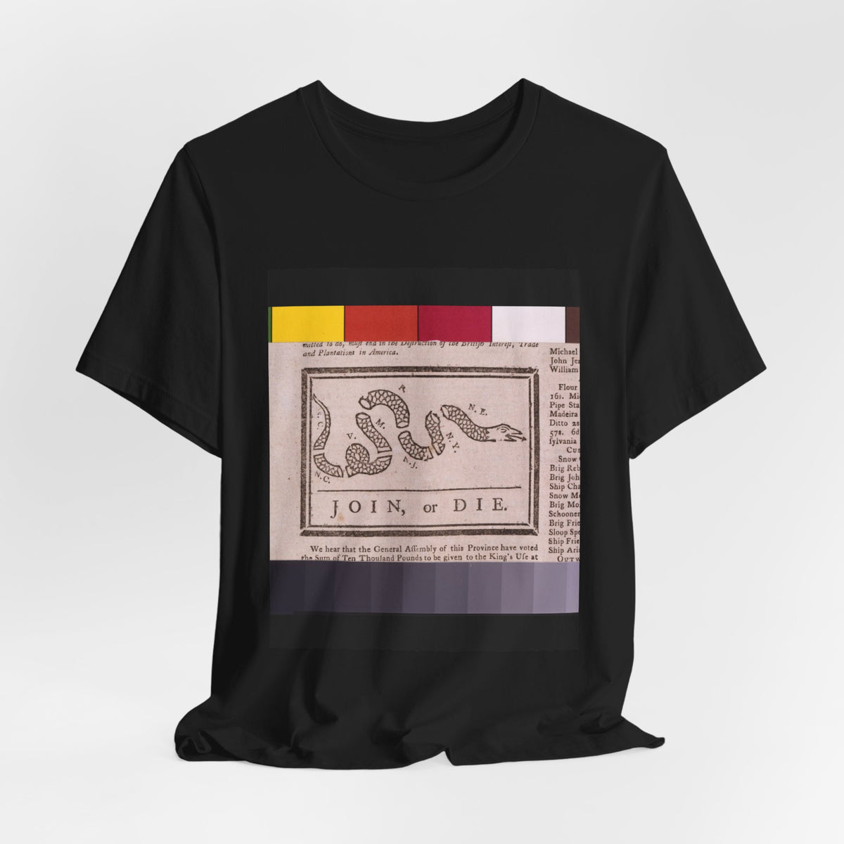 Join or Die Franklin 1754 Tee