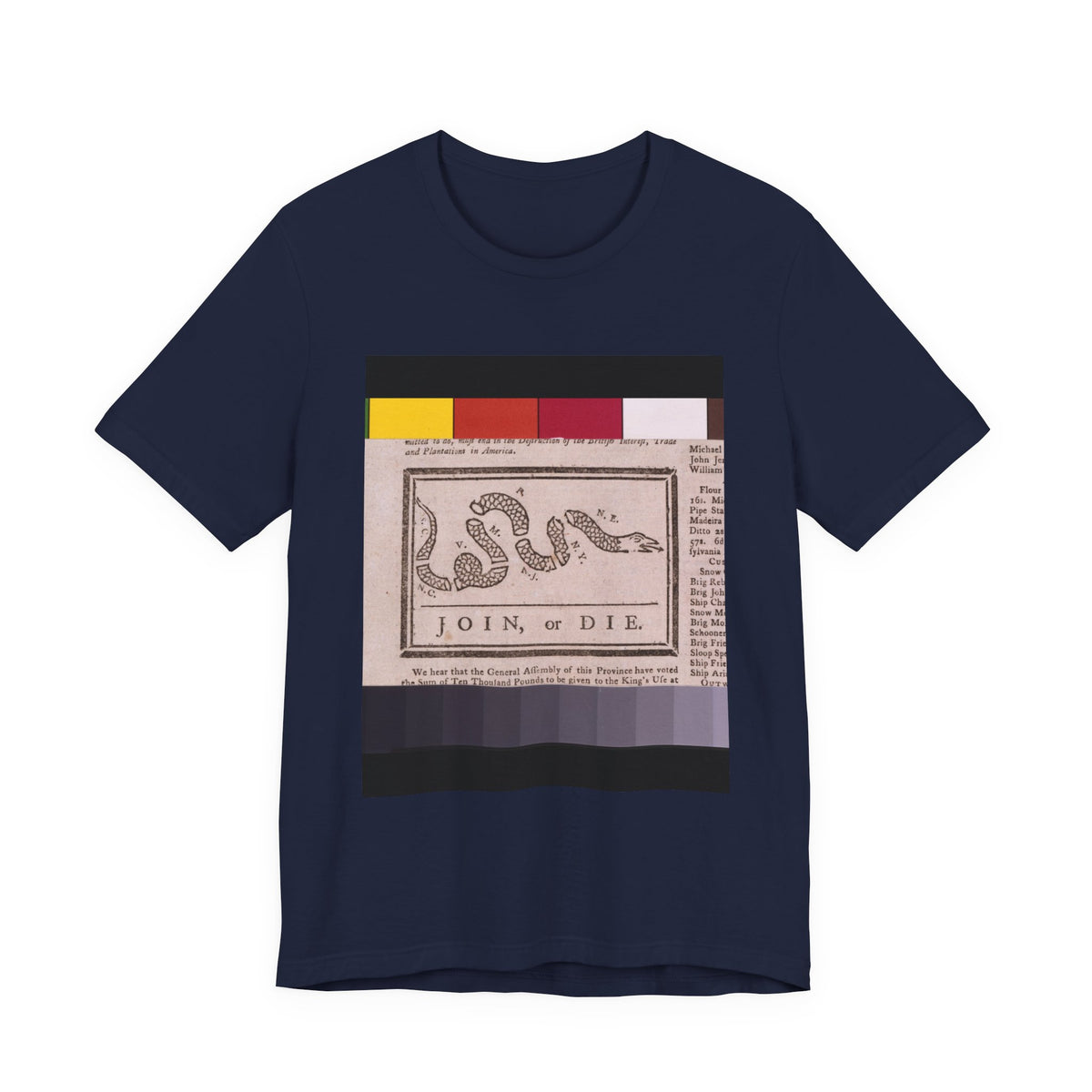 Join or Die Franklin 1754 Tee
