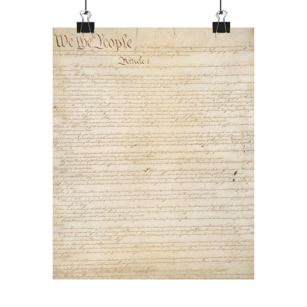 U.S. Constitution Page One Print