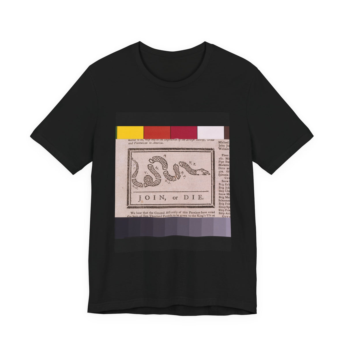 Join or Die Franklin 1754 Tee
