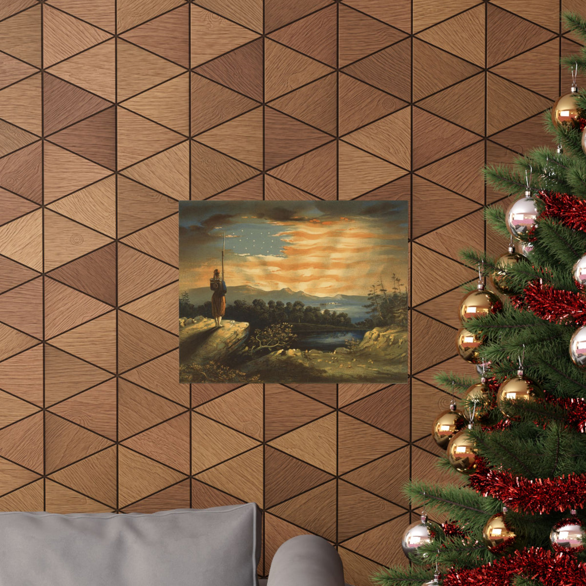Our Heaven-Born Banner Vintage Print