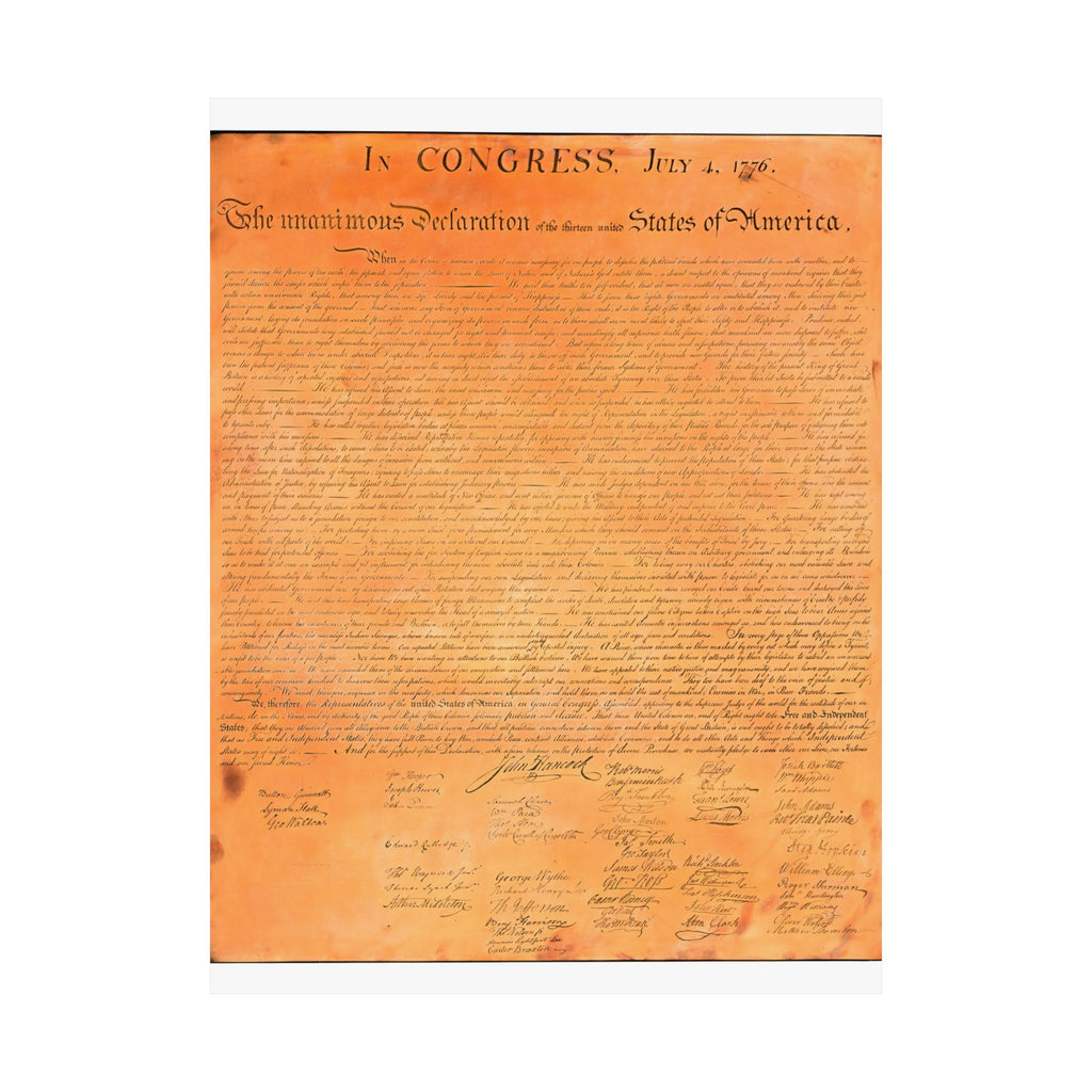Declaration of Independence 1823 Engraving Print